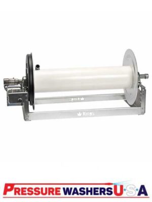 KR1A28E Kings 28" Aluminum Electric Hose Reel with Stainless Steel Manifold