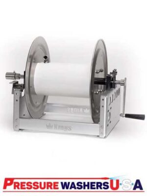 KR1A12 Kings 12-in Aluminum Manual Hose Reel with Stainless Steel Manifold