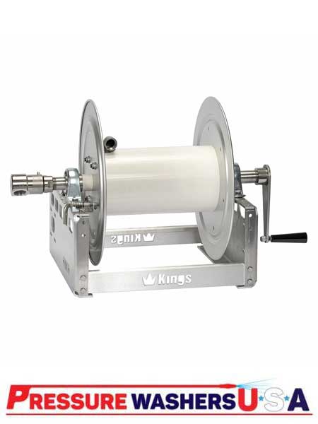 KR3A12 Kings 12" Aluminum Manual Hose Reel with 1" Manifold