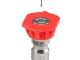 Red 0-deg spray nozzle