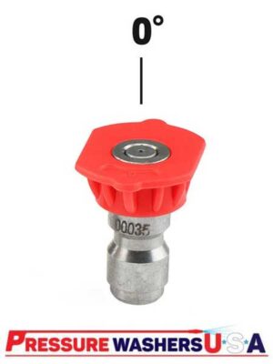 Red 0-deg spray nozzle